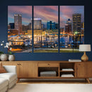Baltimore Skyline Wall Art Canvas Print, Baltimore Downtown by MyGreatCanvas | Canvas Wall Art Prints | Photo Prints & Wall Decor