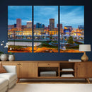 Baltimore Skyline Wall Art Canvas Print, Baltimore Downtown by MyGreatCanvas | Canvas Wall Art Prints | Photo Prints & Wall Decor