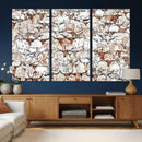 Abstract Longhorn Herd Wall Art Canvas Print - Abstract by MyGreatCanvas | Canvas Wall Art Prints | Photo Prints & Wall Decor