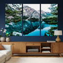 Alpine Mountain Lake Wall Art Canvas Print – Turquoise by MyGreatCanvas | Canvas Wall Art Prints | Photo Prints & Wall Decor