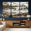 Snowy Mountain Landscape Wall Art Canvas Print, Alpine Pine by MyGreatCanvas | Canvas Wall Art Prints | Photo Prints & Wall Decor