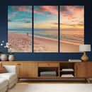 Beach Walk Wall Art Canvas Print – Soft Coastal Photography by MyGreatCanvas | Canvas Wall Art Prints | Photo Prints & Wall Decor
