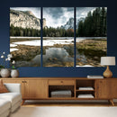 Yosemite Valley Mountain Wall Art Canvas Print, Granite by MyGreatCanvas | Canvas Wall Art Prints | Photo Prints & Wall Decor
