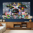 Graffiti Dog Wall Art Decor for Teen Bedroom - Abstract by MyGreatCanvas | Canvas Wall Art Prints | Photo Prints & Wall Decor