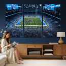 Detroit Lions Stadium Wall Art Canvas Print, Football Field