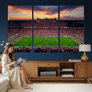 Oklahoma Sooners Stadium Wall Art Canvas Print, College