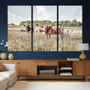 Texas Longhorn Cattle Wall Art Canvas Print: Western Ranch by MyGreatCanvas | Canvas Wall Art Prints | Photo Prints & Wall Decor