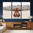 Texas Longhorn Bull Wall Art Canvas Print, Rustic Western by MyGreatCanvas | Canvas Wall Art Prints | Photo Prints & Wall Decor