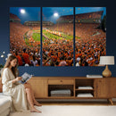 Clemson Tigers Memorial Stadium Wall Art Canvas Print