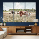 Texas Longhorn Cattle Wall Art Canvas Print, Rustic Ranch by MyGreatCanvas | Canvas Wall Art Prints | Photo Prints & Wall Decor