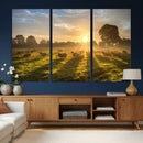 Sheep Wall Art Canvas Print – Rural Farm Animal Artwork by MyGreatCanvas | Canvas Wall Art Prints | Photo Prints & Wall Decor