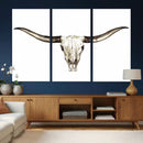 Longhorn Skull Wall Art Canvas Print – Rustic Western by MyGreatCanvas | Canvas Wall Art Prints | Photo Prints & Wall Decor