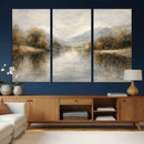Abstract Landscape Wall Art Canvas Print, Modern Lake by MyGreatCanvas | Canvas Wall Art Prints | Photo Prints & Wall Decor