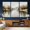 Abstract Landscape Wall Art Canvas Print, Modern Lake by MyGreatCanvas | Canvas Wall Art Prints | Photo Prints & Wall Decor
