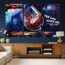 Red Wine Splash Abstract Wall Art Canvas Print, Modern Wine by MyGreatCanvas | Canvas Wall Art Prints | Photo Prints & Wall Decor