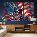 USA Statue of Liberty Graffiti Street Art Wall Art Canvas by MyGreatCanvas | Canvas Wall Art Prints | Photo Prints & Wall Decor