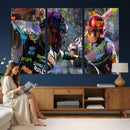 Graffiti Baseball Player Street Art Wall Art Canvas Print