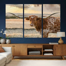 Texas Longhorn Wall Art Canvas Print, Western Ranch Bull by MyGreatCanvas | Canvas Wall Art Prints | Photo Prints & Wall Decor
