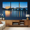 Washington DC Wall Art Canvas Print – Lincoln Memorial Night by MyGreatCanvas | Canvas Wall Art Prints | Photo Prints & Wall Decor