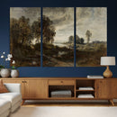 Adolf Dressler Landscape of the Oder River Wall Art Canvas by MyGreatCanvas | Canvas Wall Art Prints | Photo Prints & Wall Decor