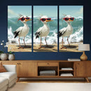 Funny Seagull Wall Art Canvas Print Beach Birds With by MyGreatCanvas | Canvas Wall Art Prints | Photo Prints & Wall Decor