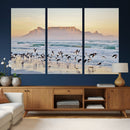 Seagulls Over Ocean Wall Art Canvas Print – Coastal Beach by MyGreatCanvas | Canvas Wall Art Prints | Photo Prints & Wall Decor