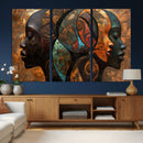 Abstract Afro American Women Wall Art Canvas Print by MyGreatCanvas | Canvas Wall Art Prints | Photo Prints & Wall Decor