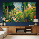 Gustav Klimt Boho Mountain Landscape Large Wall Art, by MyGreatCanvas | Canvas Wall Art Prints | Photo Prints & Wall Decor