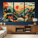 Yayoi Kusama Boho Mountain Landscape Large Wall Art, by MyGreatCanvas | Canvas Wall Art Prints | Photo Prints & Wall Decor