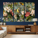 Vintage Birds and Flowers Wide Wall Art: Extra Large by MyGreatCanvas | Canvas Wall Art Prints | Photo Prints & Wall Decor