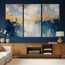 Blue Gold Abstract Large Framed Canvas Wall Art, Modern by MyGreatCanvas | Canvas Wall Art Prints | Photo Prints & Wall Decor
