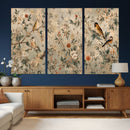 Vintage Birds and Flowers Wall Art Canvas Print, Botanical by MyGreatCanvas | Canvas Wall Art Prints | Photo Prints & Wall Decor