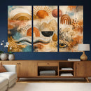 Geometric Boho Abstract Wall Art Canvas Print, Orange Blue by MyGreatCanvas | Canvas Wall Art Prints | Photo Prints & Wall Decor