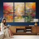 Colorful Abstract Canvas Wall Art — Large Textured Oil by MyGreatCanvas | Canvas Wall Art Prints | Photo Prints & Wall Decor