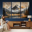 Mountain Lake Canvas Wall Art — Rustic Forest Landscape by MyGreatCanvas | Canvas Wall Art Prints | Photo Prints & Wall Decor