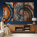 Tree Ring Triptych Canvas Wall Art — Set of 3 Wood Grain by MyGreatCanvas | Canvas Wall Art Prints | Photo Prints & Wall Decor