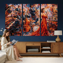 Jazz Band Canvas Wall Art — Jazz Club Singer Saxophone Print by MyGreatCanvas | Canvas Wall Art Prints | Photo Prints & Wall Decor