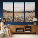 Neutral Wildflower Field Canvas Wall Art — Beige Earth Tone by MyGreatCanvas | Canvas Wall Art Prints | Photo Prints & Wall Decor