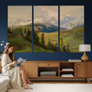 Konrad Petrides View from Mount Helm Canvas — Austrian by MyGreatCanvas | Canvas Wall Art Prints | Photo Prints & Wall Decor