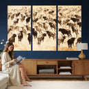 Texas Longhorn Sepia Canvas Wall Art, Western Cattle by MyGreatCanvas | Canvas Wall Art Prints | Photo Prints & Wall Decor