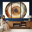 Natural Wood Slice Wall Art Canvas Print, Tree Ring Wall by MyGreatCanvas | Canvas Wall Art Prints | Photo Prints & Wall Decor