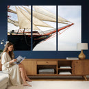 Sailboat Wall Art Canvas Print, Vintage Ship Bow Framed by MyGreatCanvas | Canvas Wall Art Prints | Photo Prints & Wall Decor