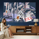 Playing Cards Canvas Wall Art | Casino Game Room Decor, by MyGreatCanvas | Canvas Wall Art Prints | Photo Prints & Wall Decor