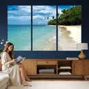 Puerto Rico Beach Paradise Wall Art – Tropical Coastal Print by MyGreatCanvas | Canvas Wall Art Prints | Photo Prints & Wall Decor