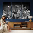 Charlotte Skyline Canvas Wall Art Print – North Carolina Cityscape Photography Print by MyGreatCanvas | Canvas Wall Art Prints | Photo Prints & Wall Decor