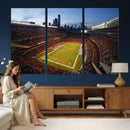Chicago Bears Soldier Field Canvas Wall Art, NFL Stadium Panorama Print, Football Arena Photography for Sports Fans by MyGreatCanvas | Canvas Wall Art Prints | Photo Prints & Wall Decor