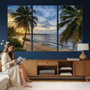Mar Chiquita Beach Puerto Rico Canvas Wall Art, Manati Caribbean Coastal Photography Print, Tropical Ocean Sunset Decor by MyGreatCanvas | Canvas Wall Art Prints | Photo Prints & Wall Decor