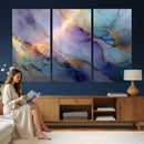 Colorful Abstract Canvas Wall Art Print, Vibrant Popup Color Art Print