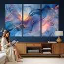 Colorful Abstract Canvas Wall Art Print, Vibrant Popup Color Art Print