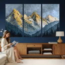 Abstract Mountain Wall Art Canvas Print Modern Landscape Painting Print by MyGreatCanvas | Canvas Wall Art Prints | Photo Prints & Wall Decor